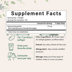 Astaxanthin Soft Capsules – 120 Tablets